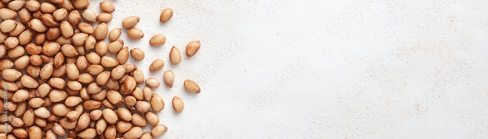 A collection of raw sesame seeds scattered on a textured surface, showcasing their natural beige color and unique shape, perfect for culinary and health-related compositions. A collection of raw sesame seeds scattered on a textured surface, showcasing their natural beige color and unique shape, perfect for culinary and health-related compositions.