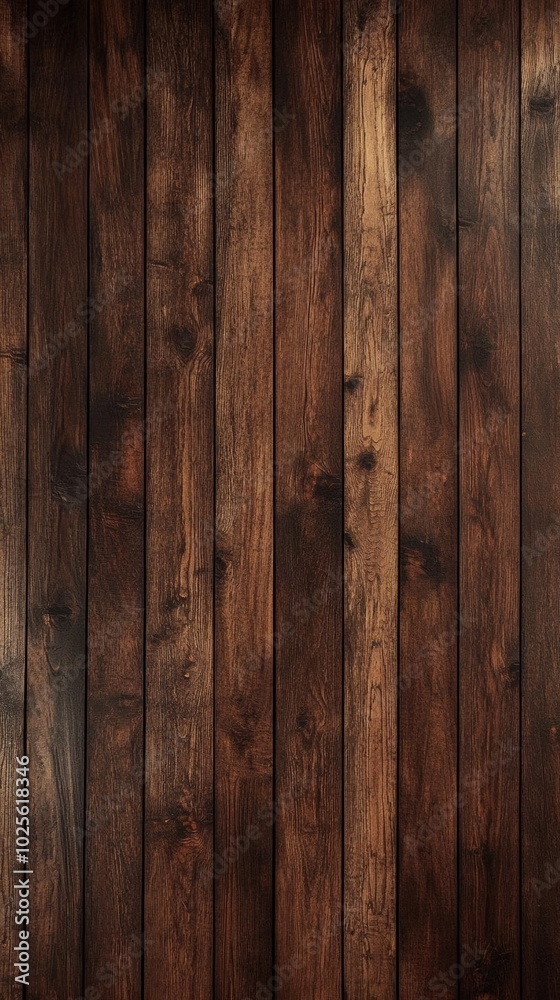 Fototapeta premium Dark Brown Wooden Plank Background Texture