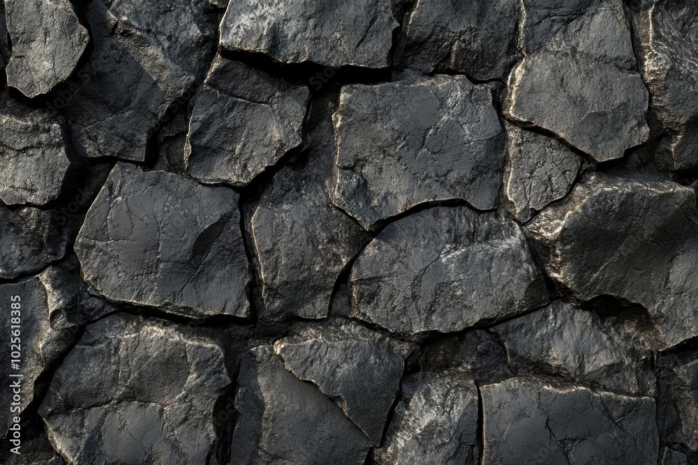 Dark Stone Wall Texture - Rough, Irregular Surface Dark Stone Wall Texture - Rough, Irregular Surface