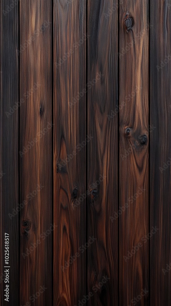 Fototapeta premium Dark Brown Wooden Planks Background Texture