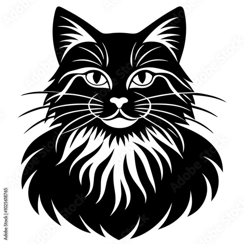 black cat cartoon