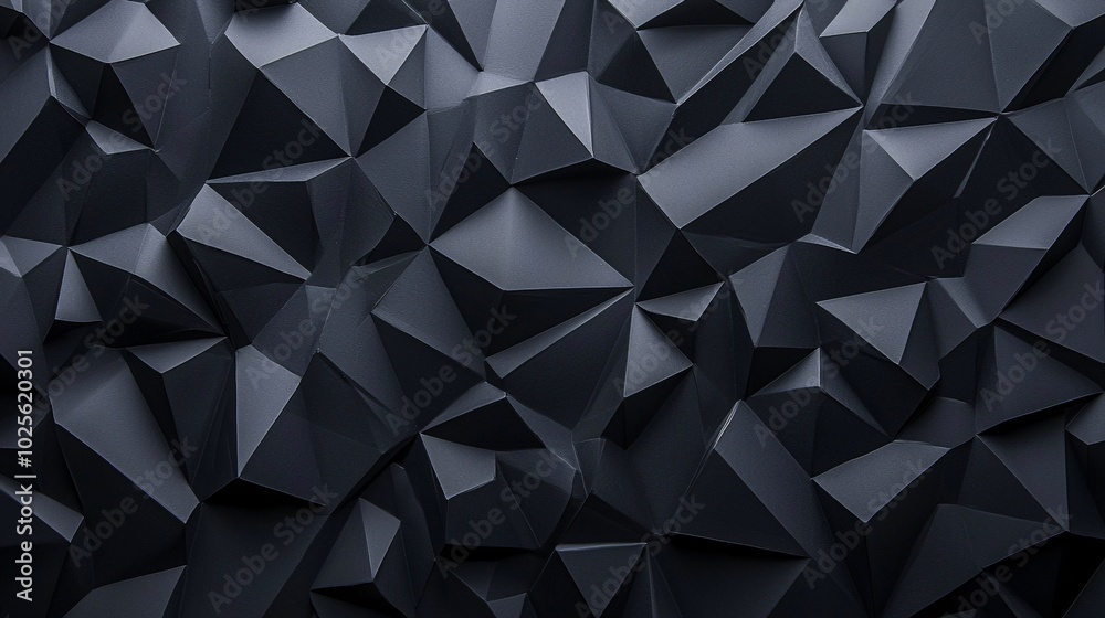 Illuminated Geometric Abstraction: Dark Pattern with Sharp Angles and Spotlight Effect Illuminated Geometric Abstraction: Dark Pattern with Sharp Angles and Spotlight Effect