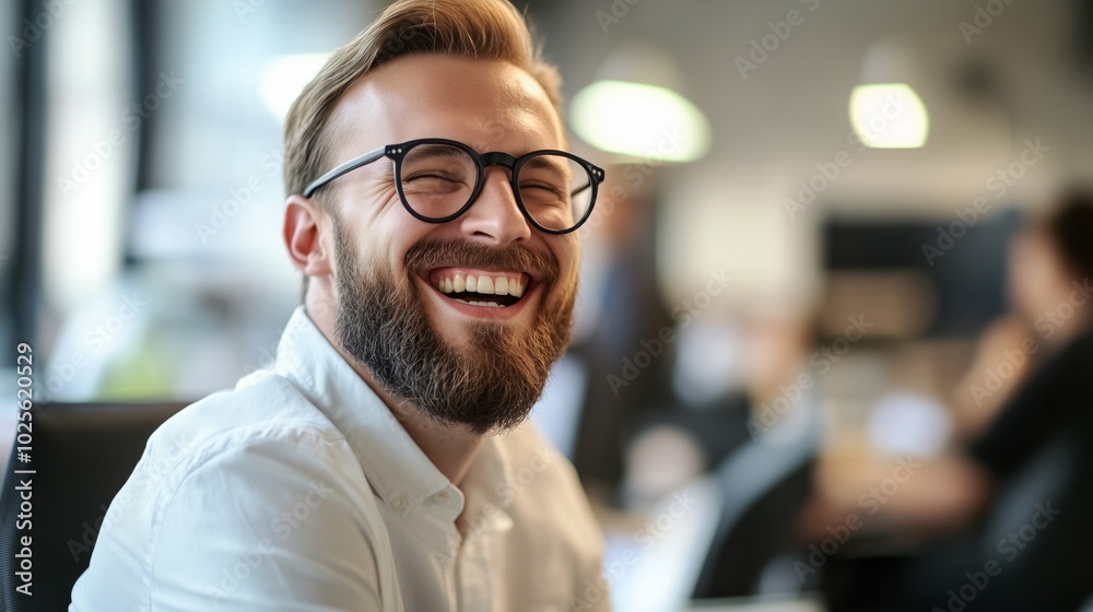 Happy handsome office worker. productivity concept. Happy handsome office worker. productivity concept.