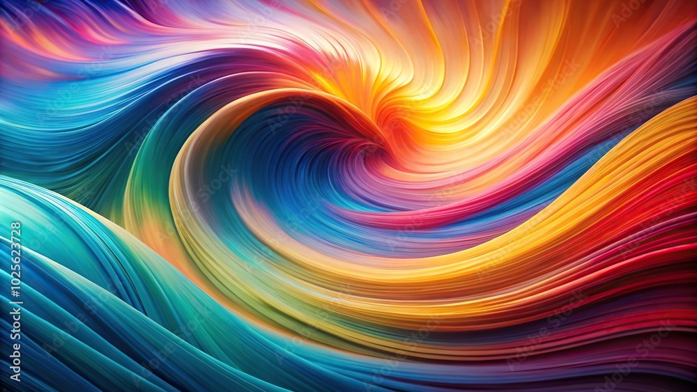 Fototapeta premium Elegant abstract background of swirling colorful waves
