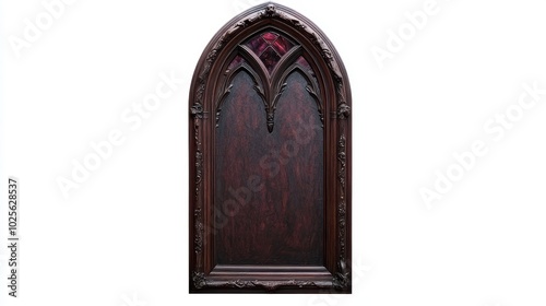 Ornate gothic window frame