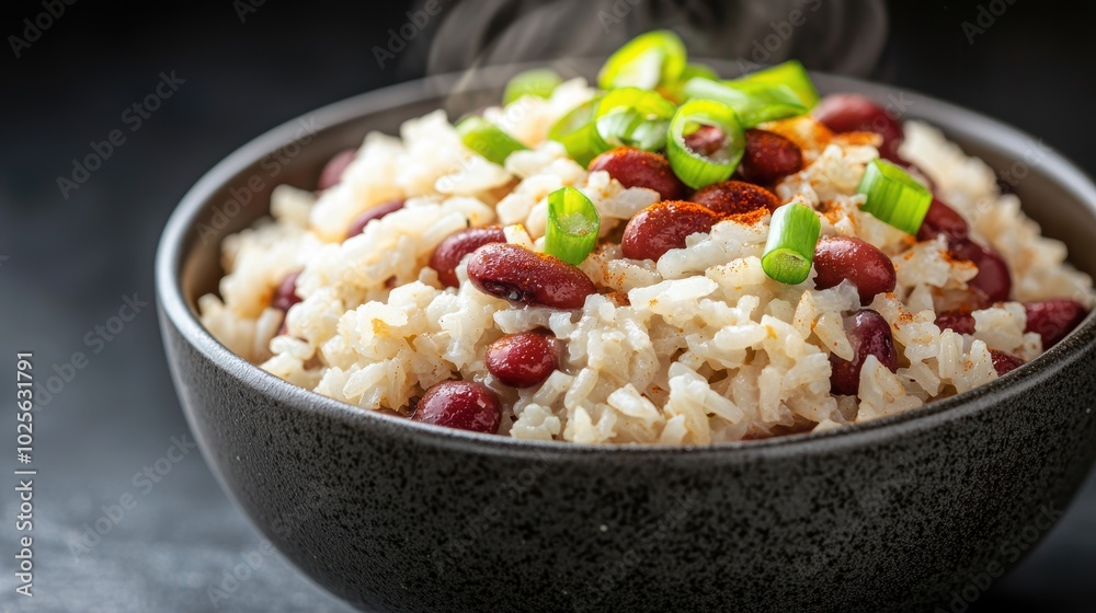 Flavorful rice and bean dish Flavorful rice and bean dish