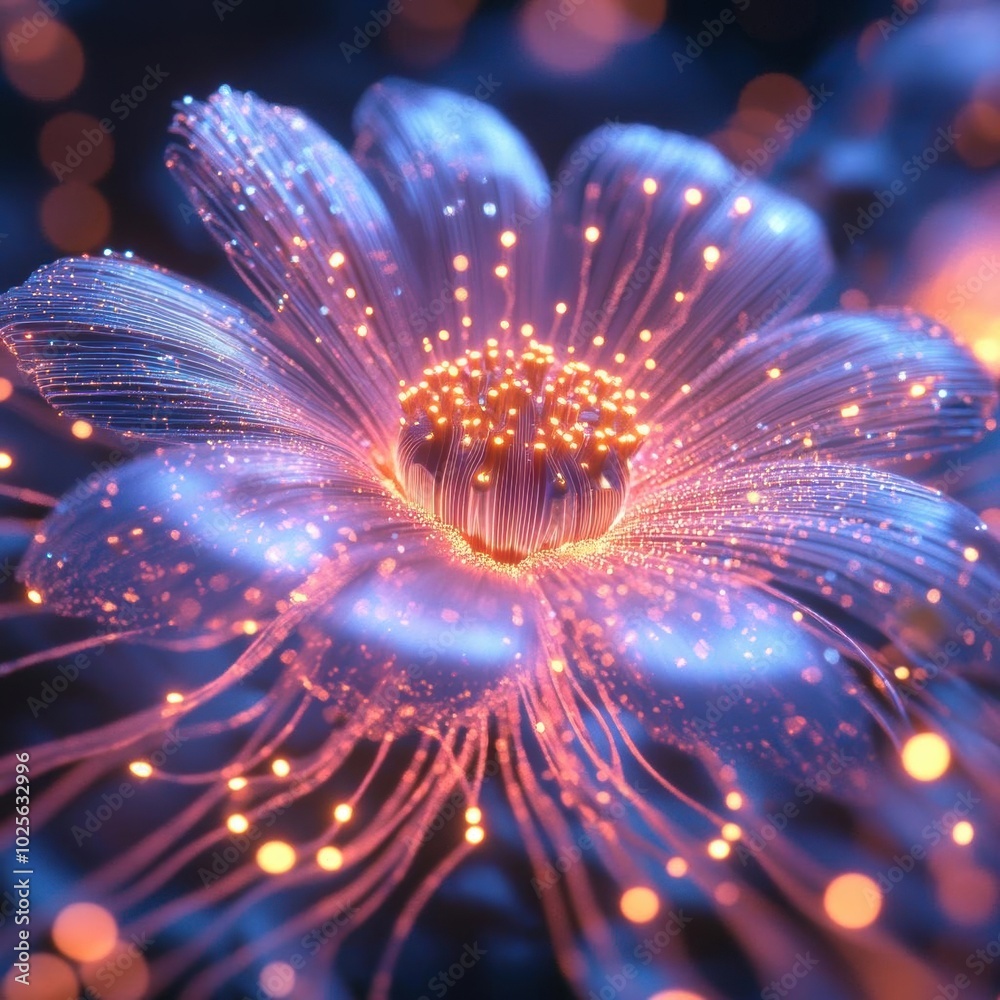 Glowing Fiber Optic Flower Glowing Fiber Optic Flower