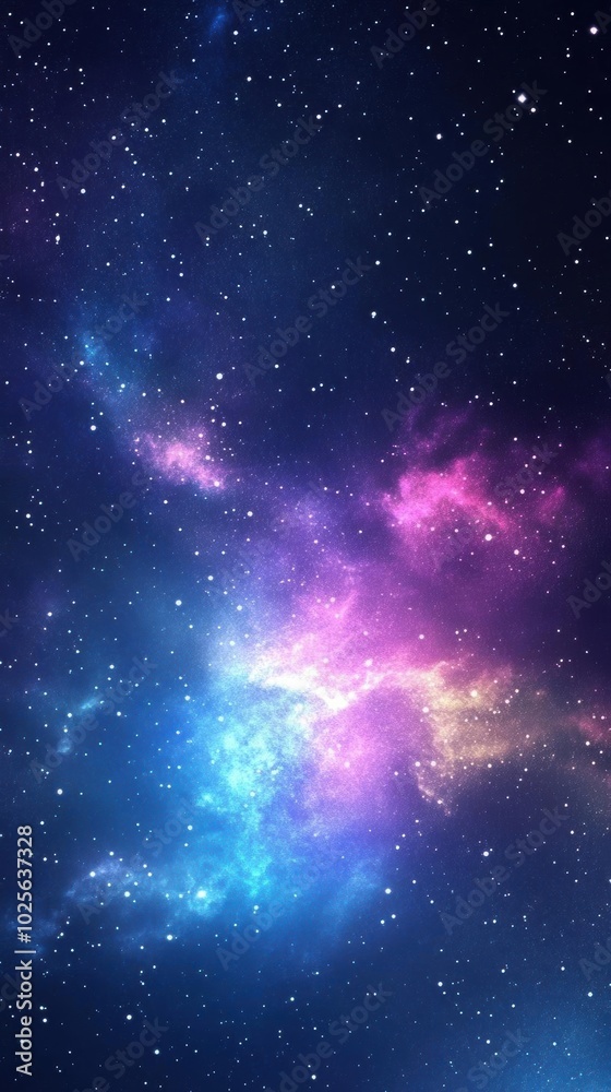 Obraz premium Celestial Tapestry: A Cosmic Canvas of Stars and Nebulae