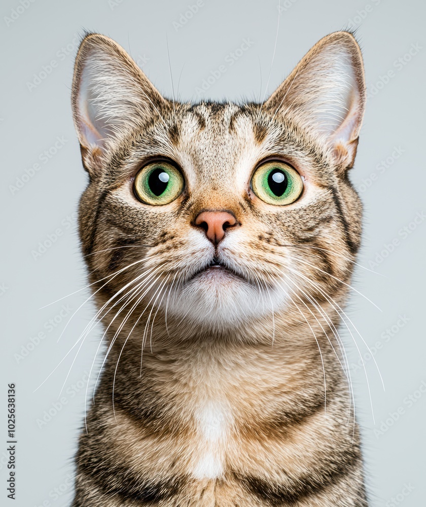close-up portrait of a curious cat with green eyes close-up portrait of a curious cat with green eyes