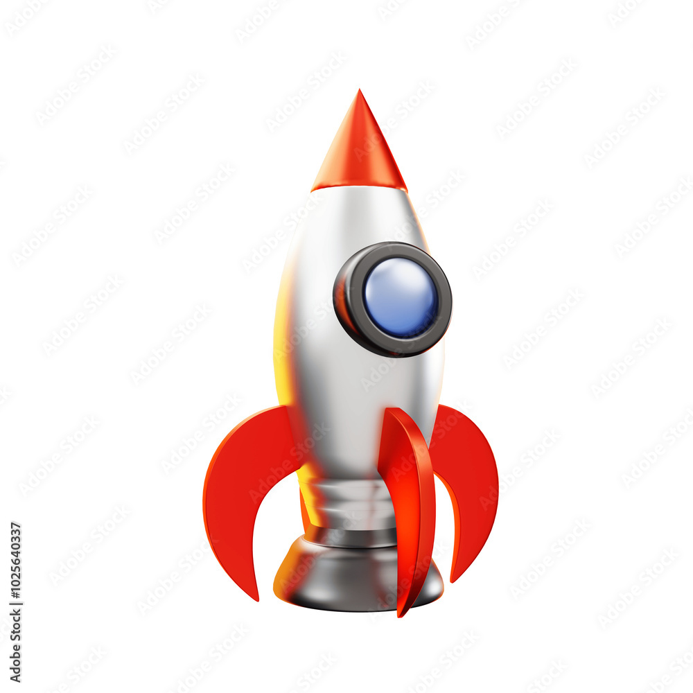 3d rocket icon 3d rocket icon