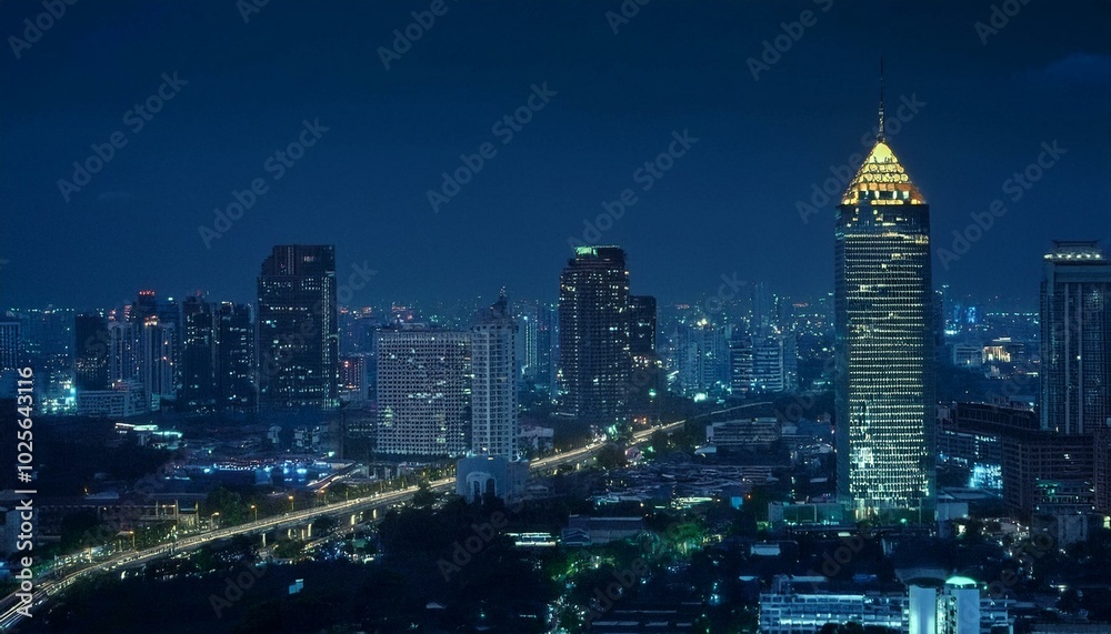 Fototapeta premium Enchanting landscapes illuminated by twilight.