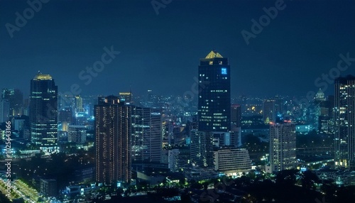 The skyline stretches majestically against the horizon. 