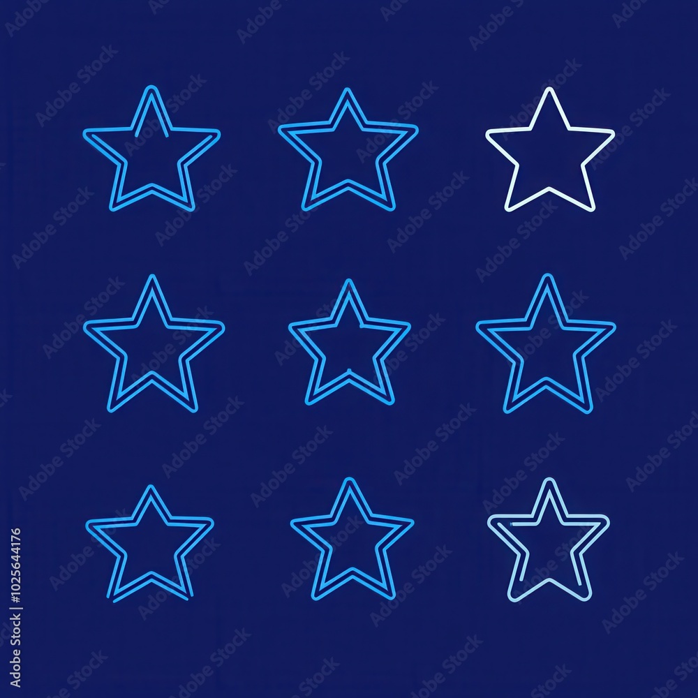 Star rating system minimalist line art monochromatic, with copy space Star rating system minimalist line art monochromatic, with copy space
