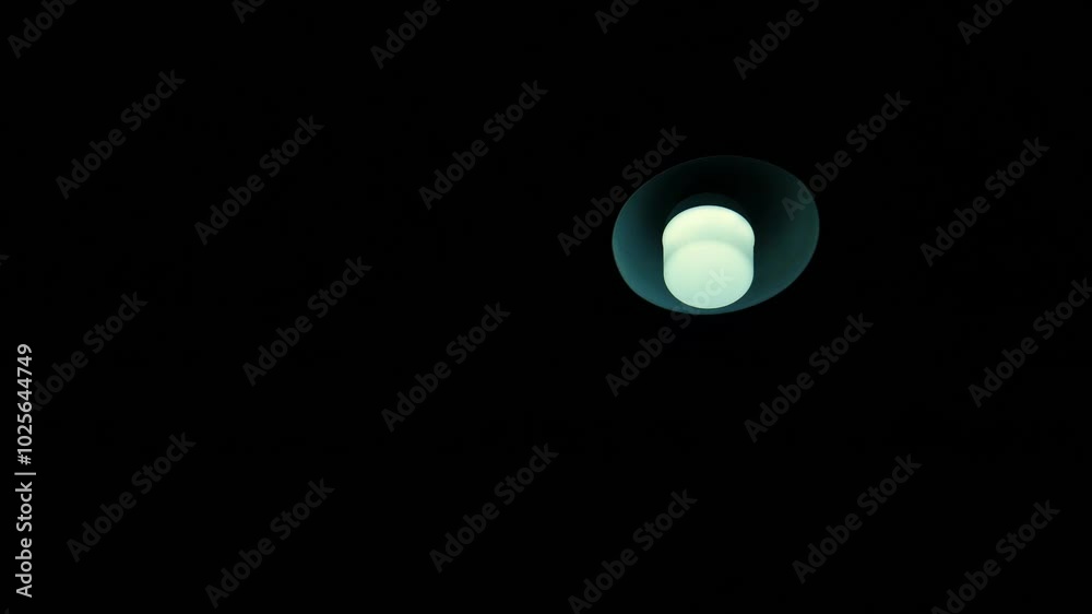 Neon street lights flash on and off. Electrical failure, electrical short circuit in the road area leading to residential areas. Neon street lights flash on and off. Electrical failure, electrical short circuit in the road area leading to residential areas.