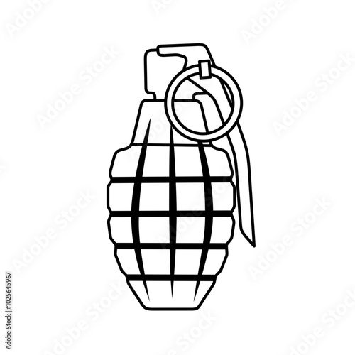 hand grenade vector