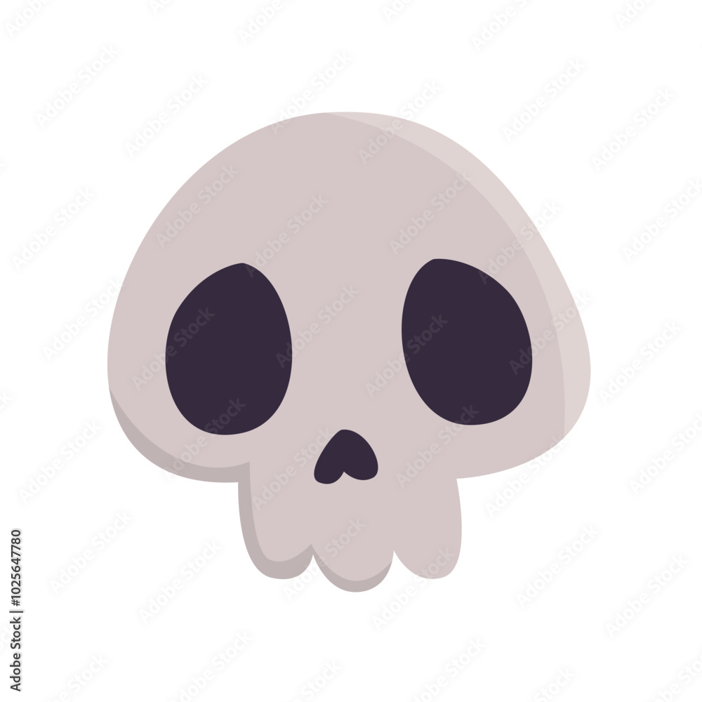 Halloween Skull Horror in Spooky Night Shadows Halloween Skull Horror in Spooky Night Shadows