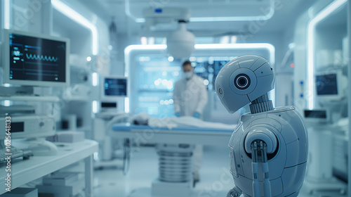 Robotic medical scenarios: AI transforming modern healthcare.