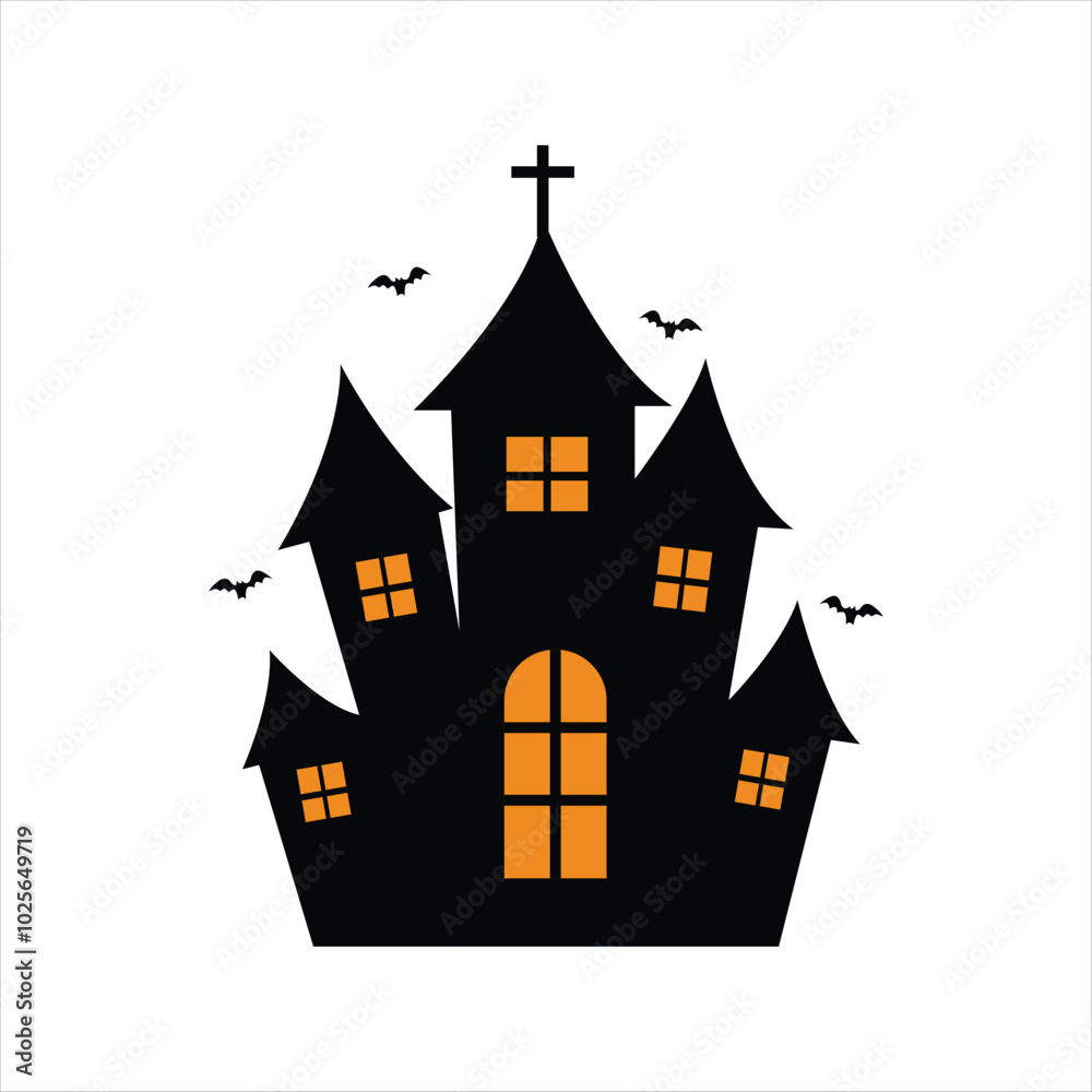 Simple Haunted House Design for Halloween Night Simple Haunted House Design for Halloween Night