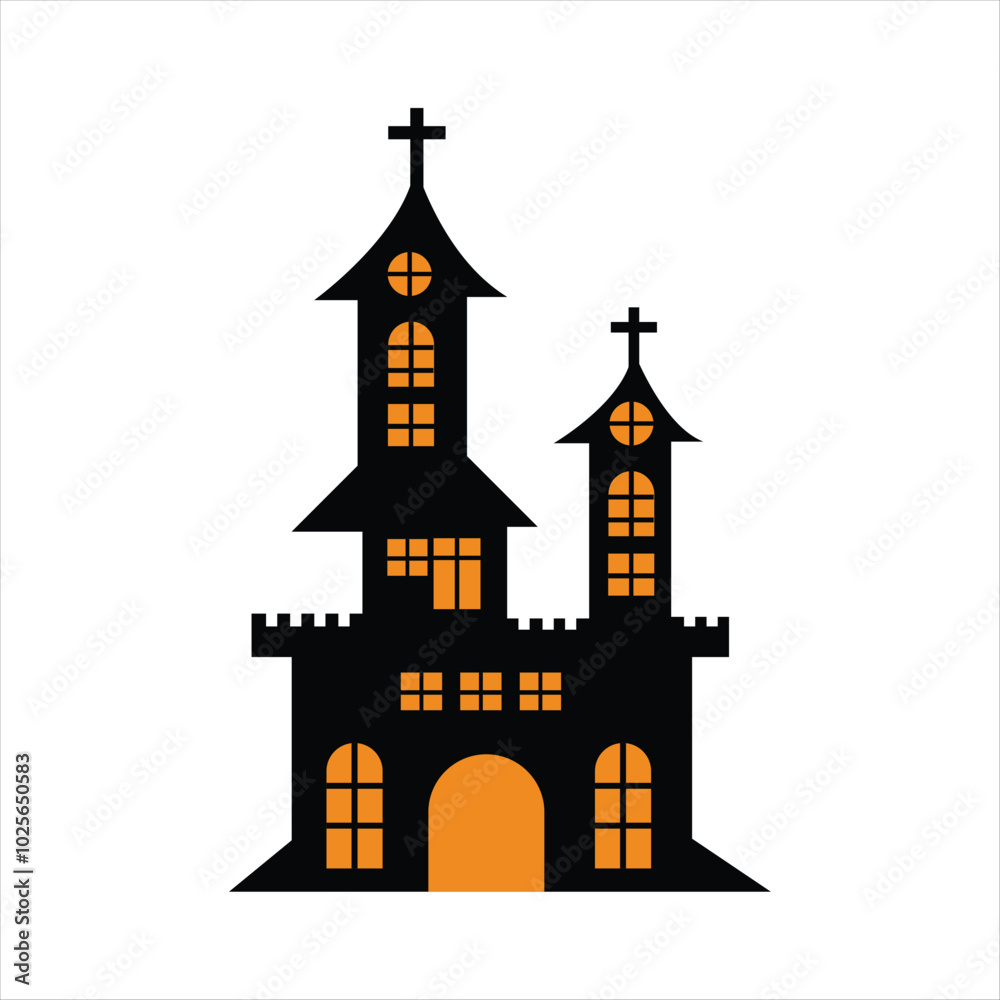 Simple Haunted House Design for Halloween Night Simple Haunted House Design for Halloween Night