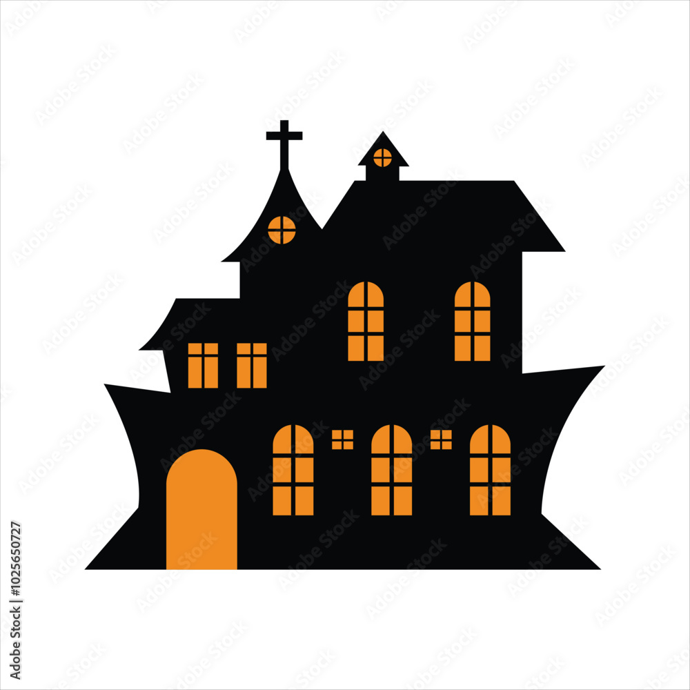 Simple Haunted House Design for Halloween Night Simple Haunted House Design for Halloween Night