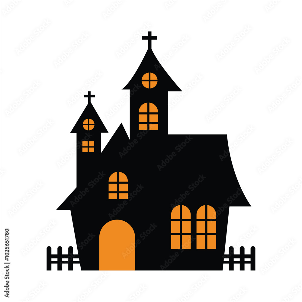 Simple Haunted House Design for Halloween Night Simple Haunted House Design for Halloween Night