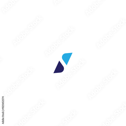 Free Download Minimal letter S negative space logo design idea with white background. - GFXLoad