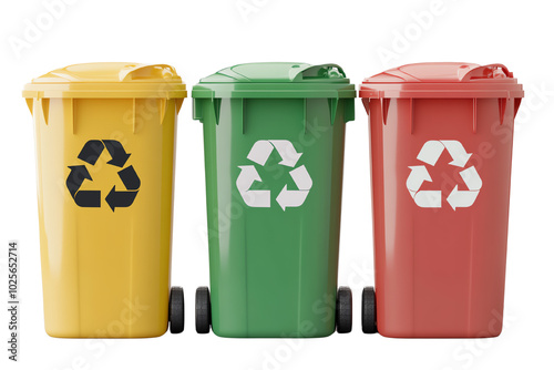 Recycling Bins: Color-Coded Waste Management System 