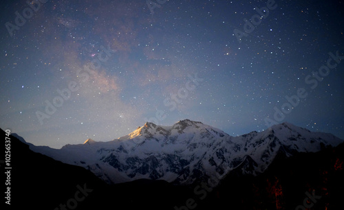 Milky way capture above Nanga Perbat mountain
