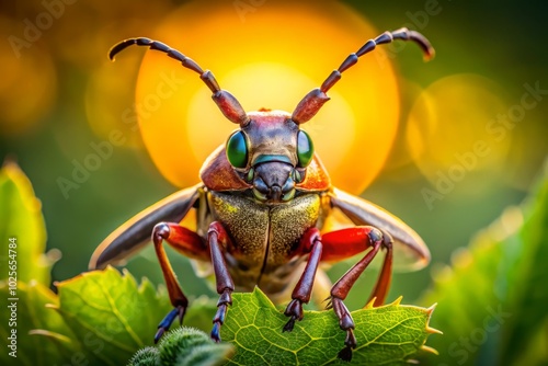 Candid Photography of Zikade mit Hörner - Leptocentrus taurus in Natural Habitat photo