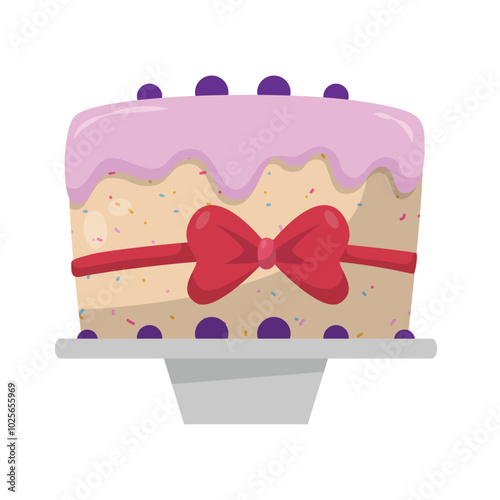 Delicious Birthday Cake with Colorful Frosting and Candles