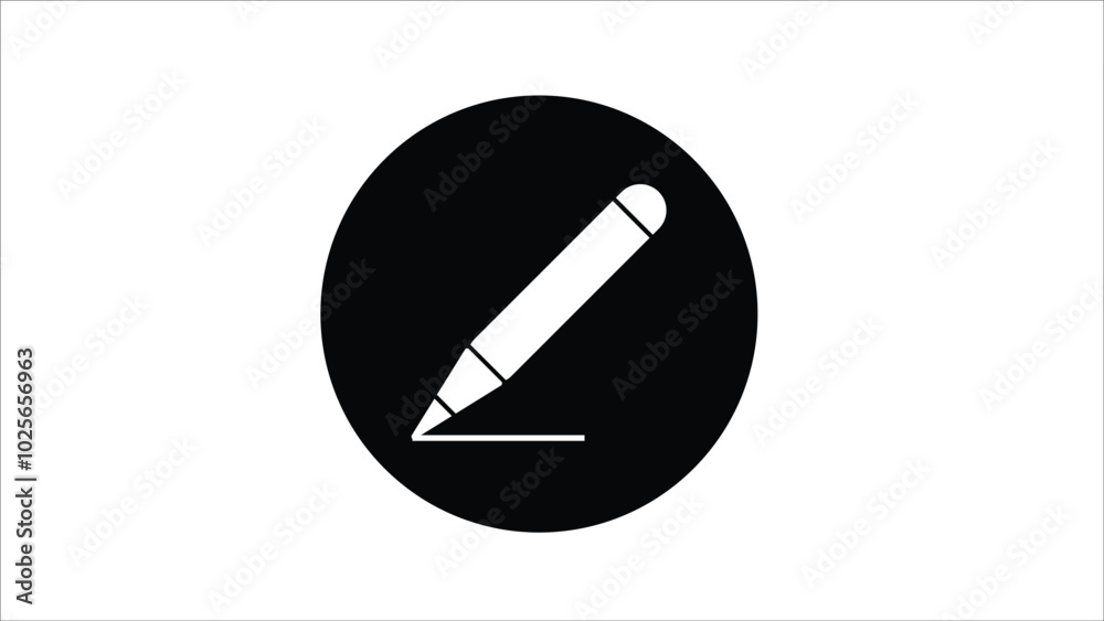 Abstract Icon Eye pencils - Long Shadow Style - simple illustration, simple design. Abstract Icon Eye pencils - Long Shadow Style - simple illustration, simple design.