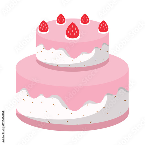 Delicious Birthday Cake with Colorful Frosting and Candles