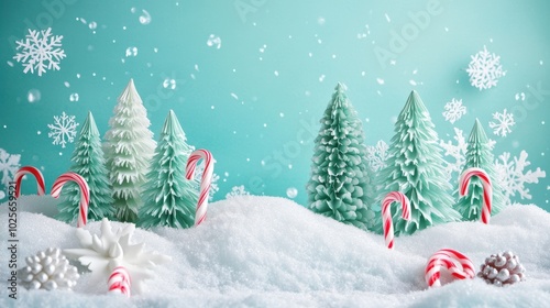 The Charming Holiday Tree Scene