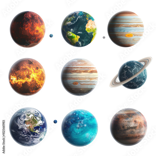 Wallpaper Mural set of planets Torontodigital.ca