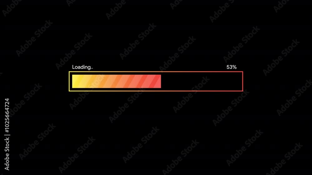 Loading Bar Progress Animation HD On Alpha Loading Bar Progress Animation HD On Alpha