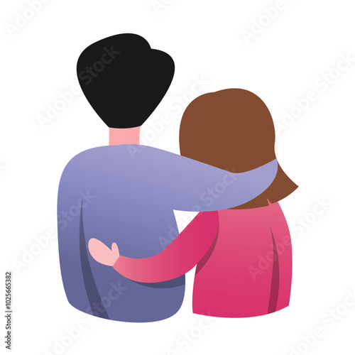 Romantic Couple Embracing Love and Affection