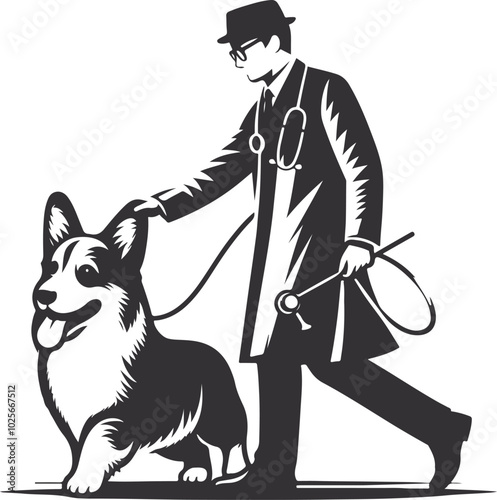 man and dog
