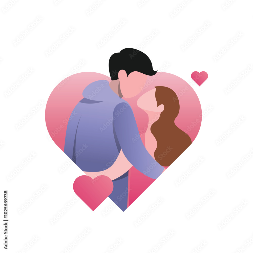 Valentine’s Day Flat Design for Romantic Couples Valentine’s Day Flat Design for Romantic Couples