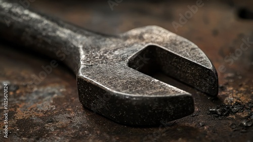 a close-up of a blunt tool used for manual labor, emphasizing strength and durability