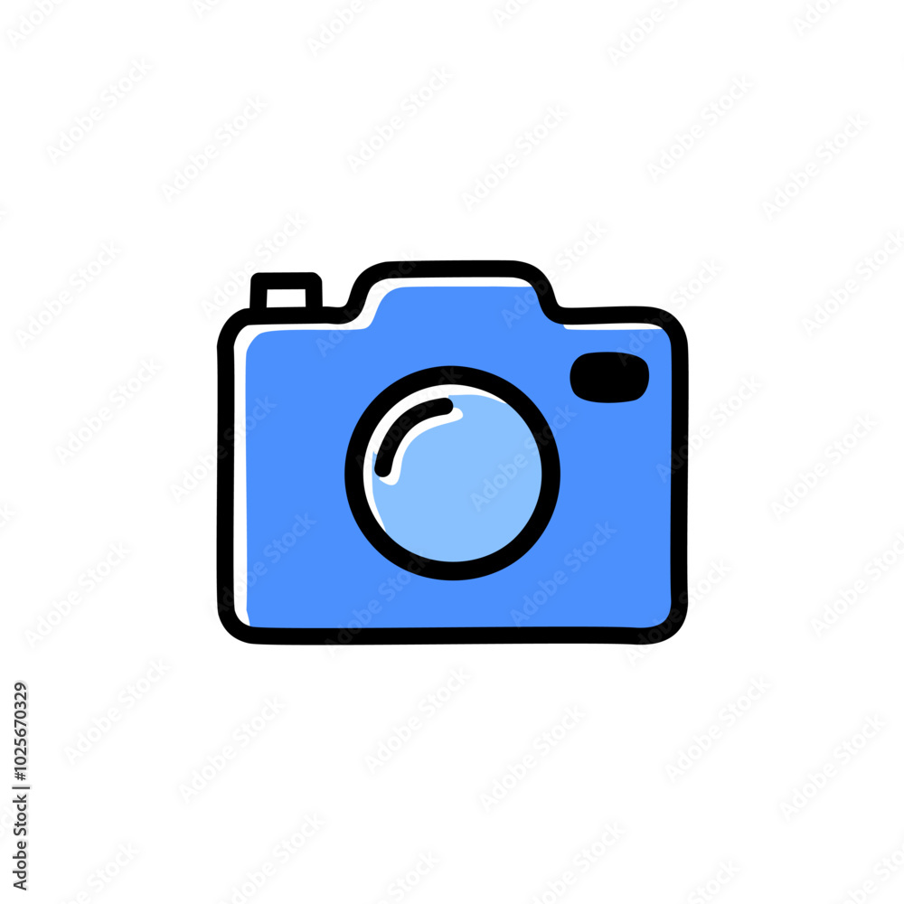 Camera icon. Vector illustration. Isolated on a white background. Camera icon. Vector illustration. Isolated on a white background.