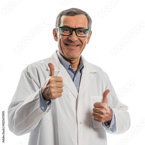 man showing thumbs up sign