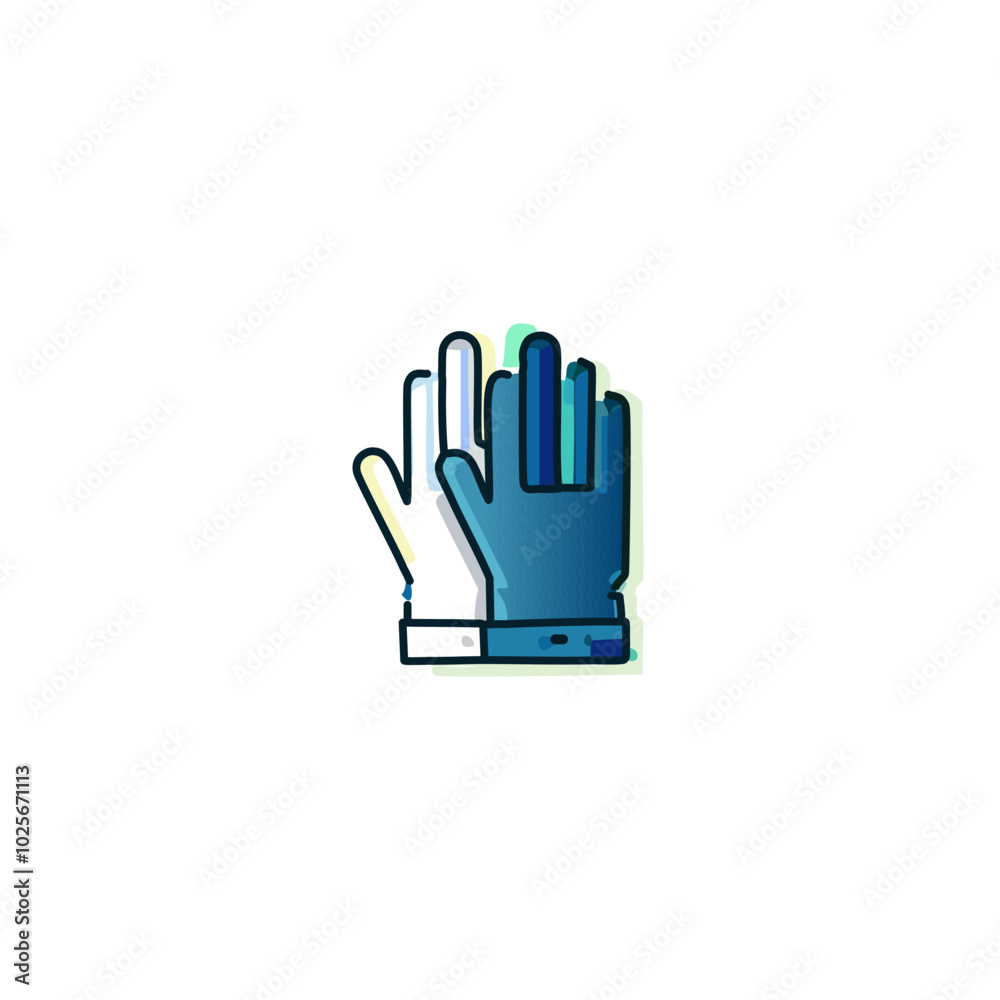 Gloves vector icon. Construction related vector icon. Gloves vector icon. Construction related vector icon.
