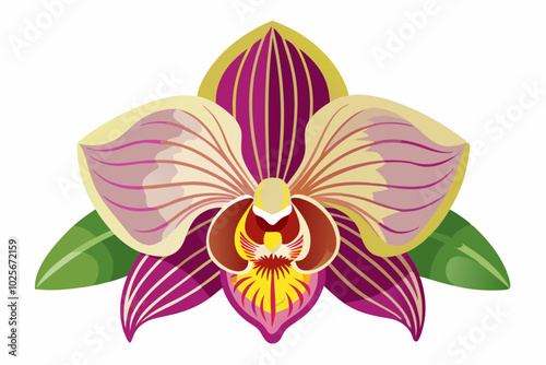 Vector of the phalaenopsis orchid