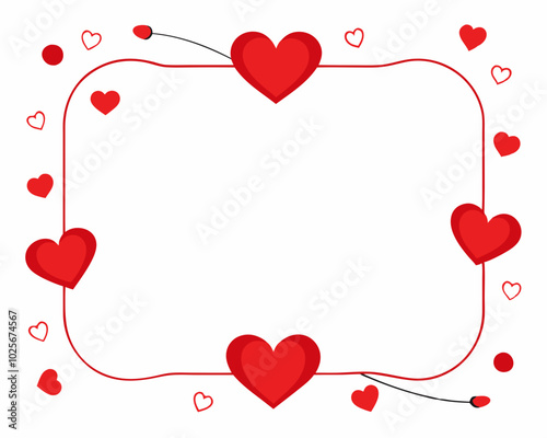 Frame love for valentine day celebration