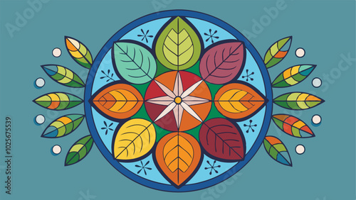 Seasonal Delight: A mandala that reflects the four seasons, using colors and symbols representative of each.