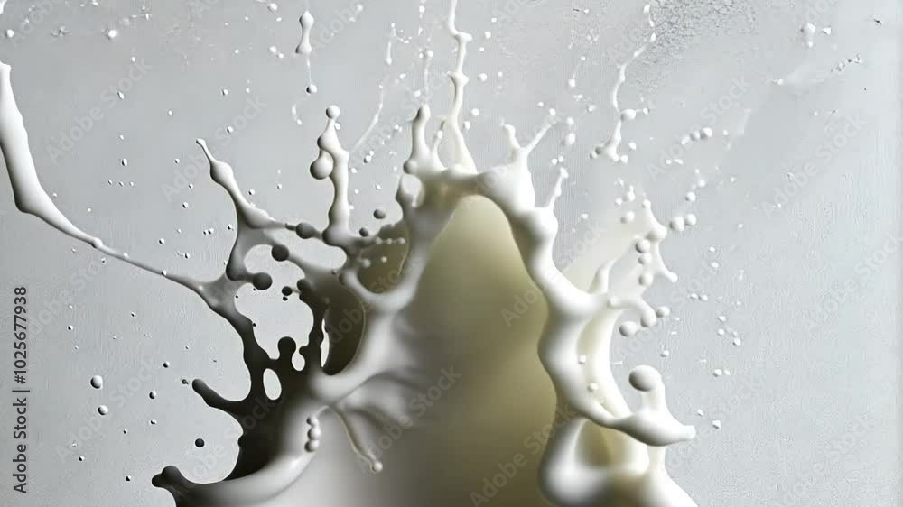 Ultra Realistic Depiction of Milk Splashes in Mid Air, Forming Intricate Patterns Ultra Realistic Depiction of Milk Splashes in Mid Air, Forming Intricate Patterns