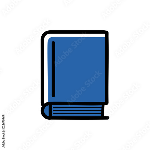Book icon. Book symbol. Education sign. Flat design style.
