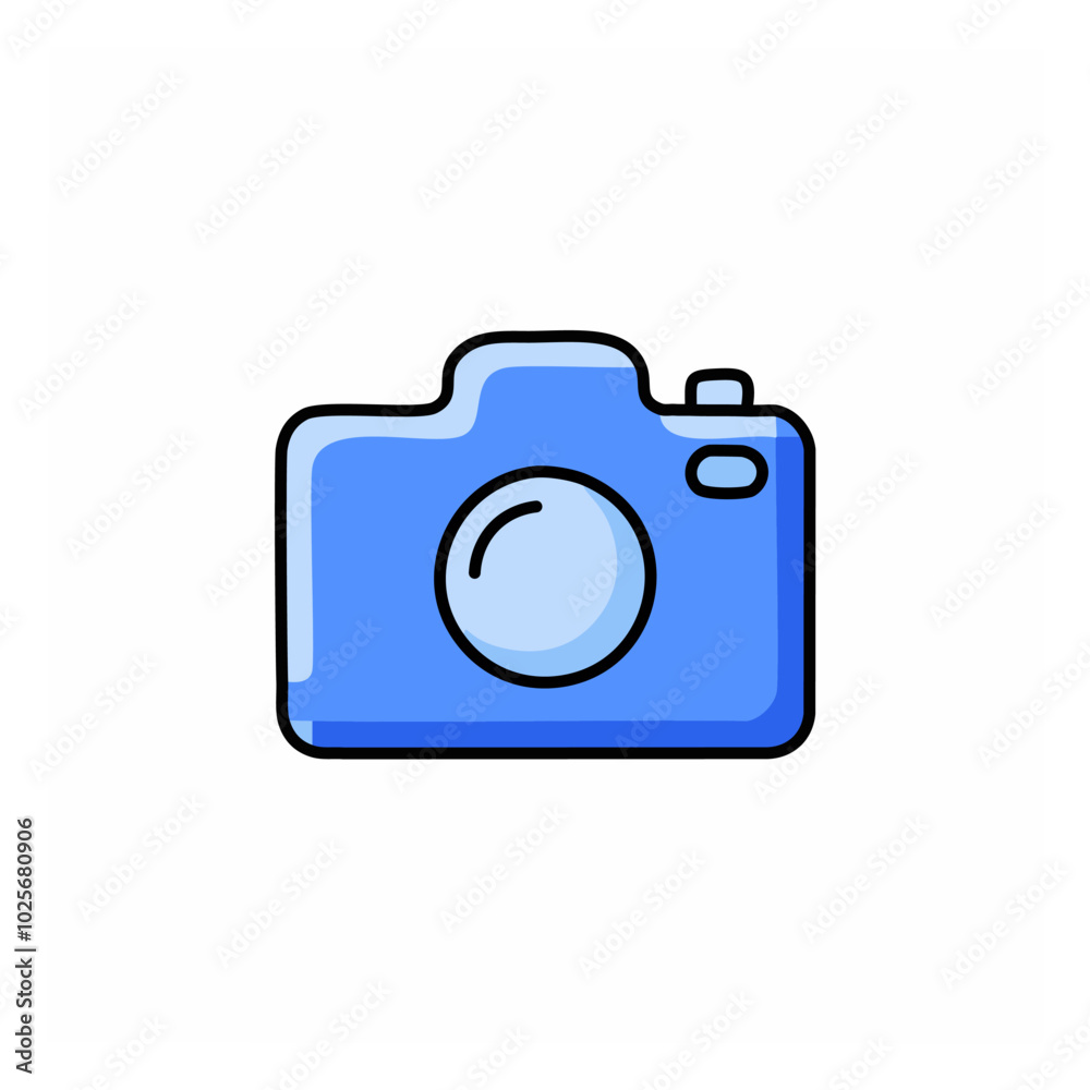 Camera icon. Vector illustration. Isolated on a white background. Camera icon. Vector illustration. Isolated on a white background.