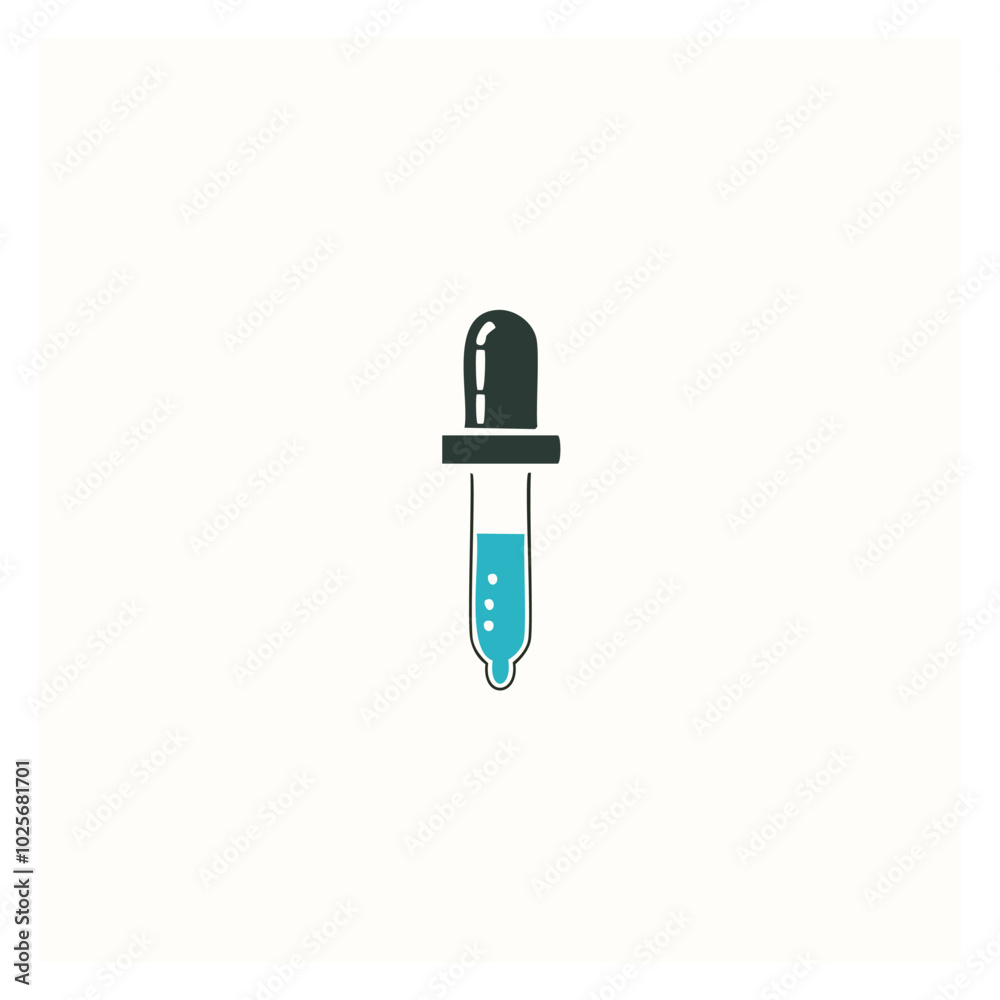 Pipette icon. Medical dropper icon. Vector illustration.