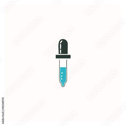 Pipette icon. Medical dropper icon. Vector illustration.